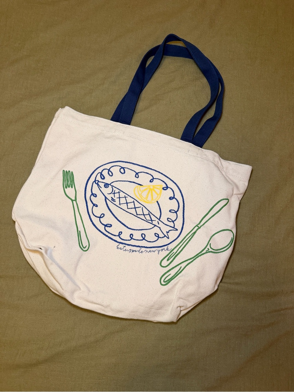 kate spade x target embroidered fish tote
